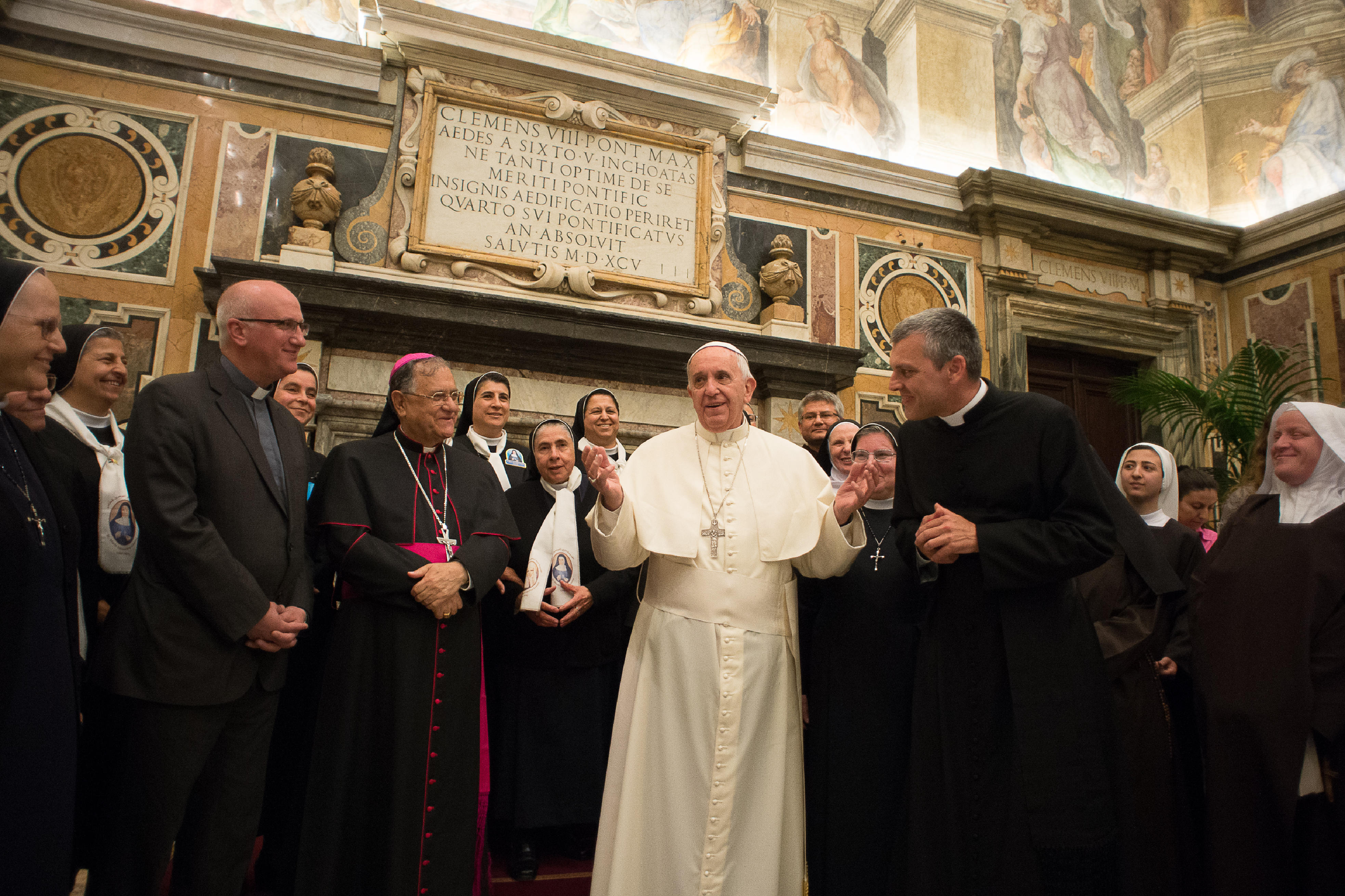 Pope Francis Meets With Religious Sisters from the Middle East