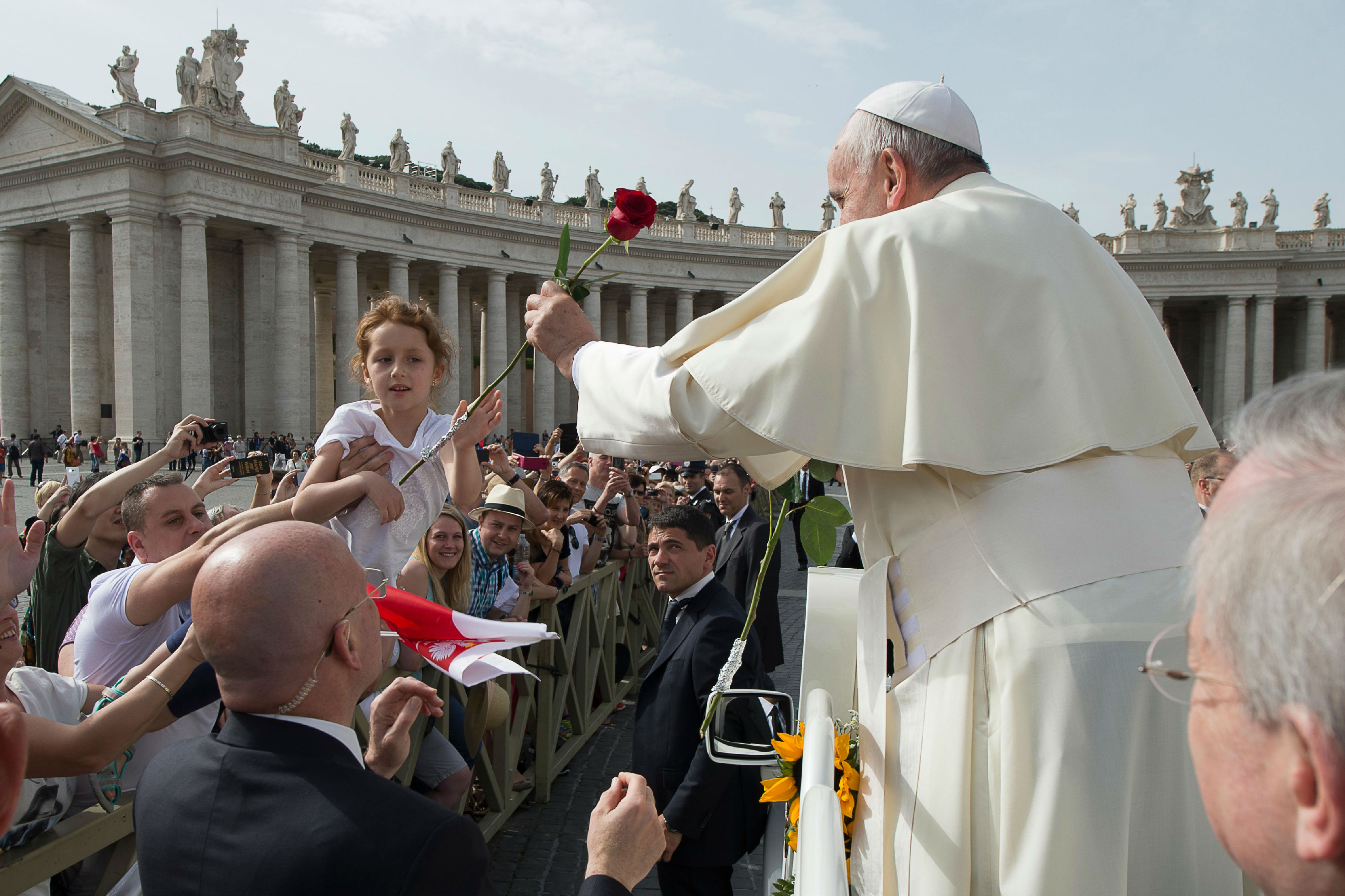Pope Francis during the General Audience of Wednesday 6th of May 2015