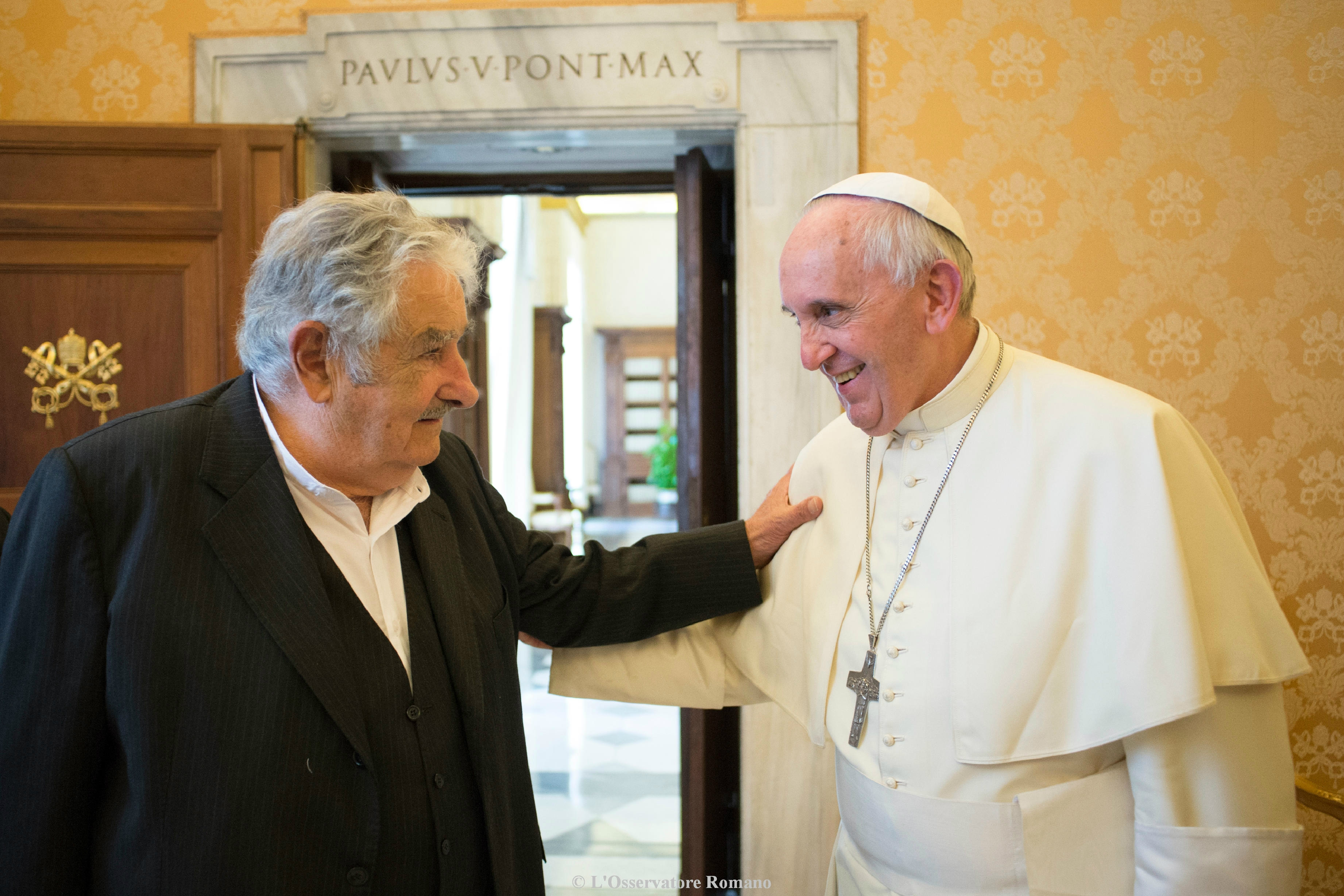Pope Francis receives in audience Senator Jose "Pepe" Mujica Cordano