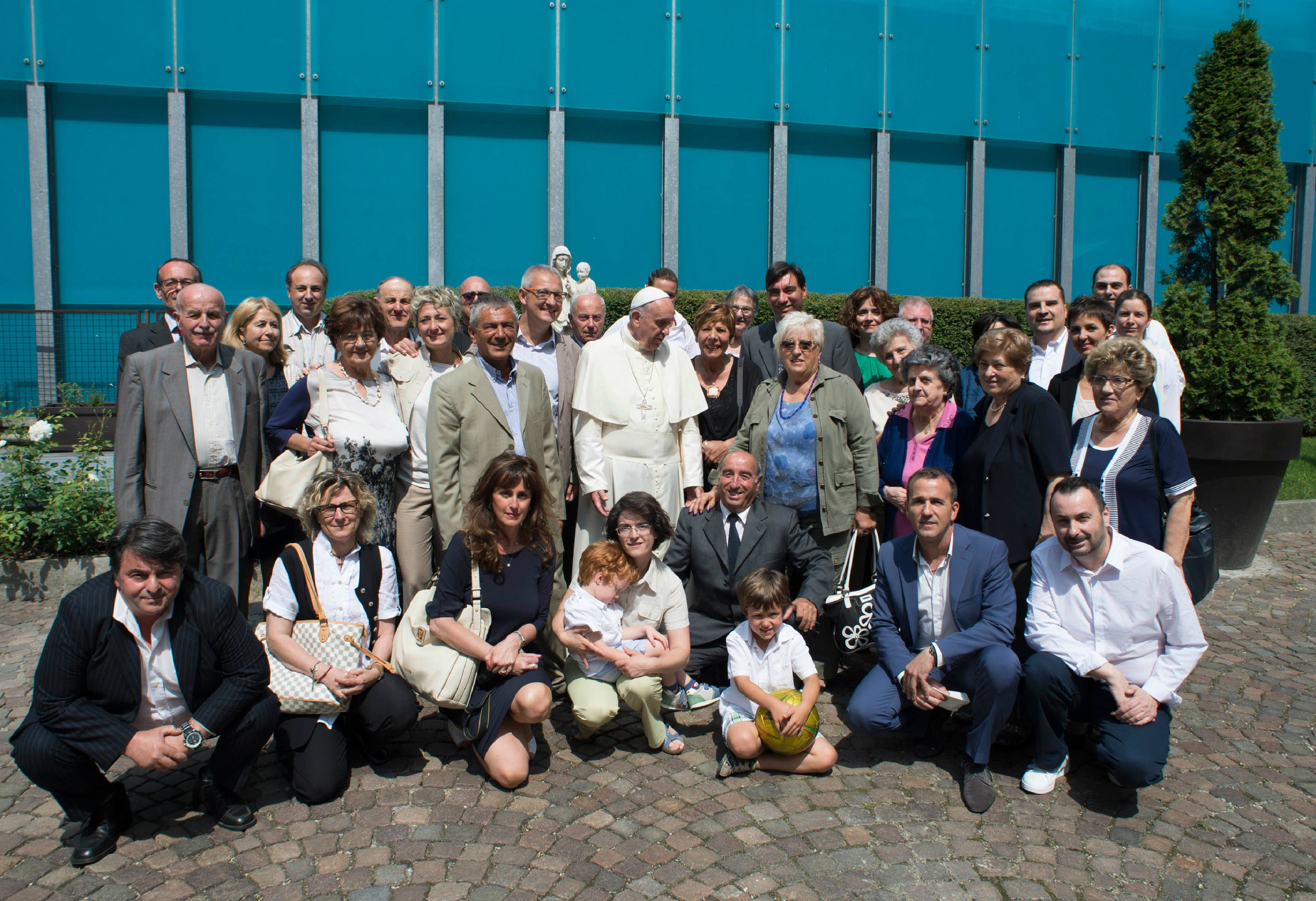 Pope Francis met with some members of his family during a strictly private meeting