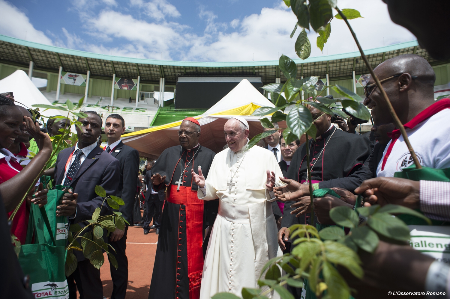 Pope Francis' meeting with the youth at the Kasarani stadium in Nairobi