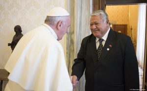 Pope Francis welcomes Tuilaepa Aiono Sailele Malielegaoi