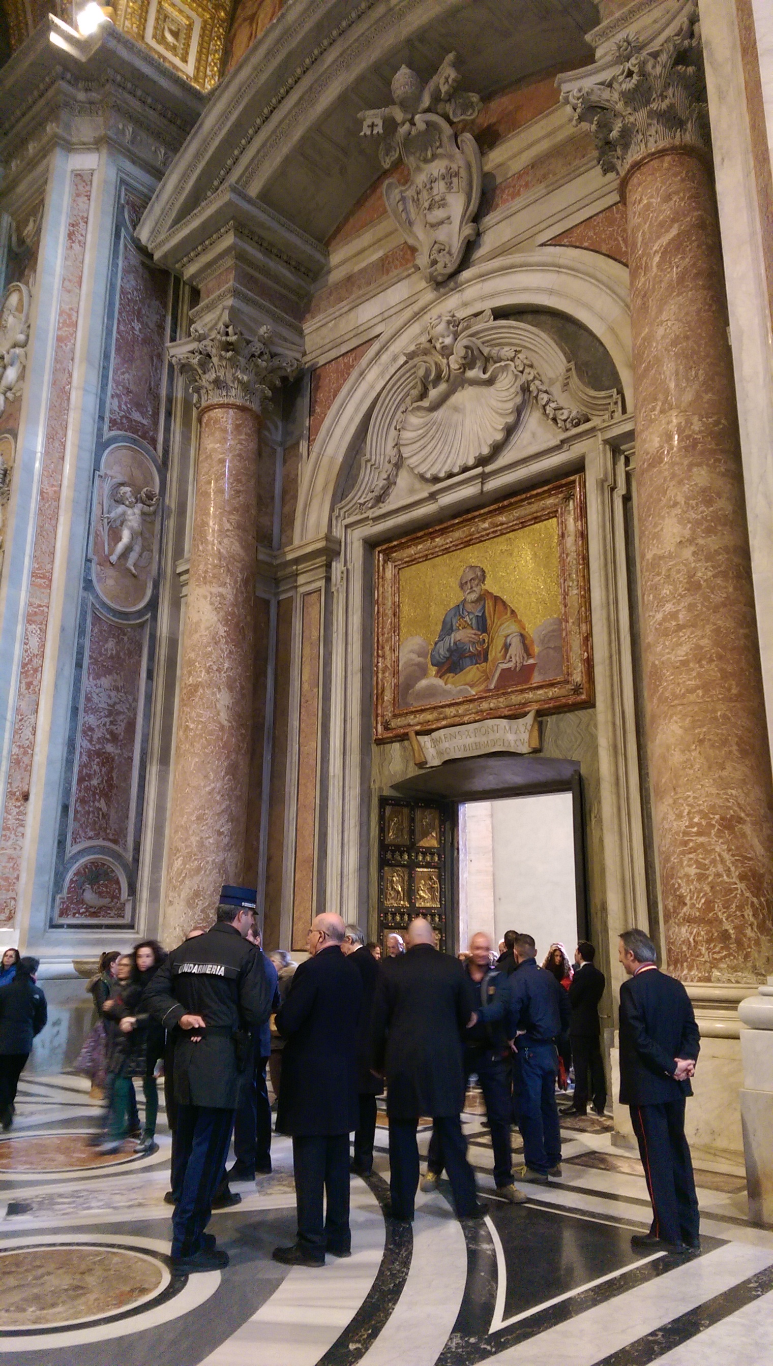 Opening Holy Door at St. Peter
