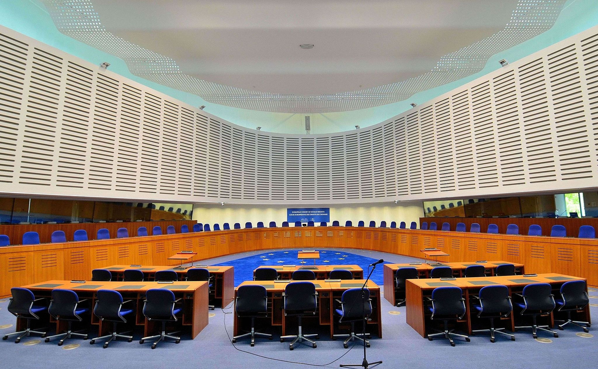 Courtroom of the European Court of Human Rights in Strasbourg