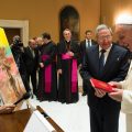 Pope Francis received in Vatican the Cuba president Raul Castro
