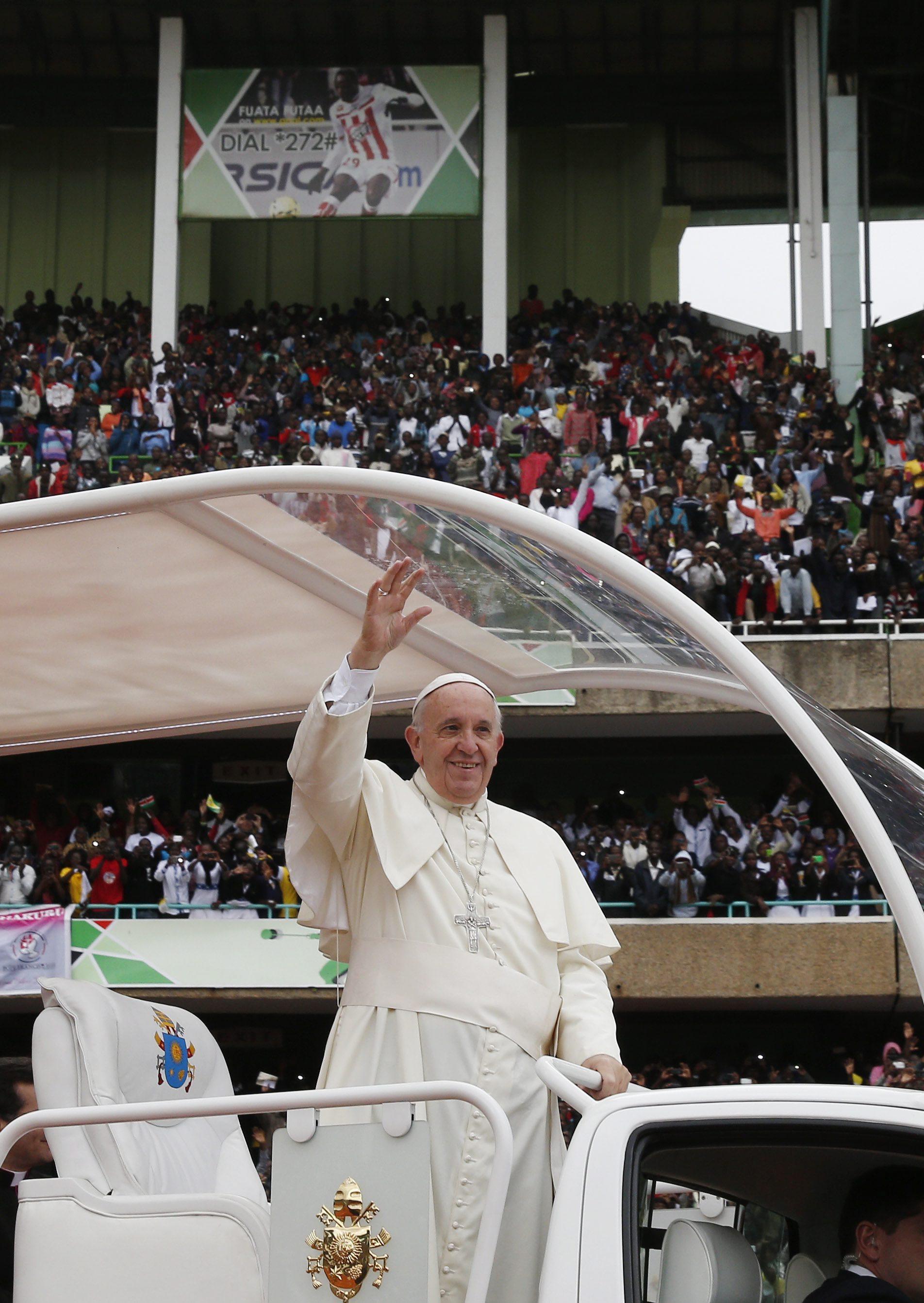 Le pape François à Nairobi, Kenya, novembre 2015