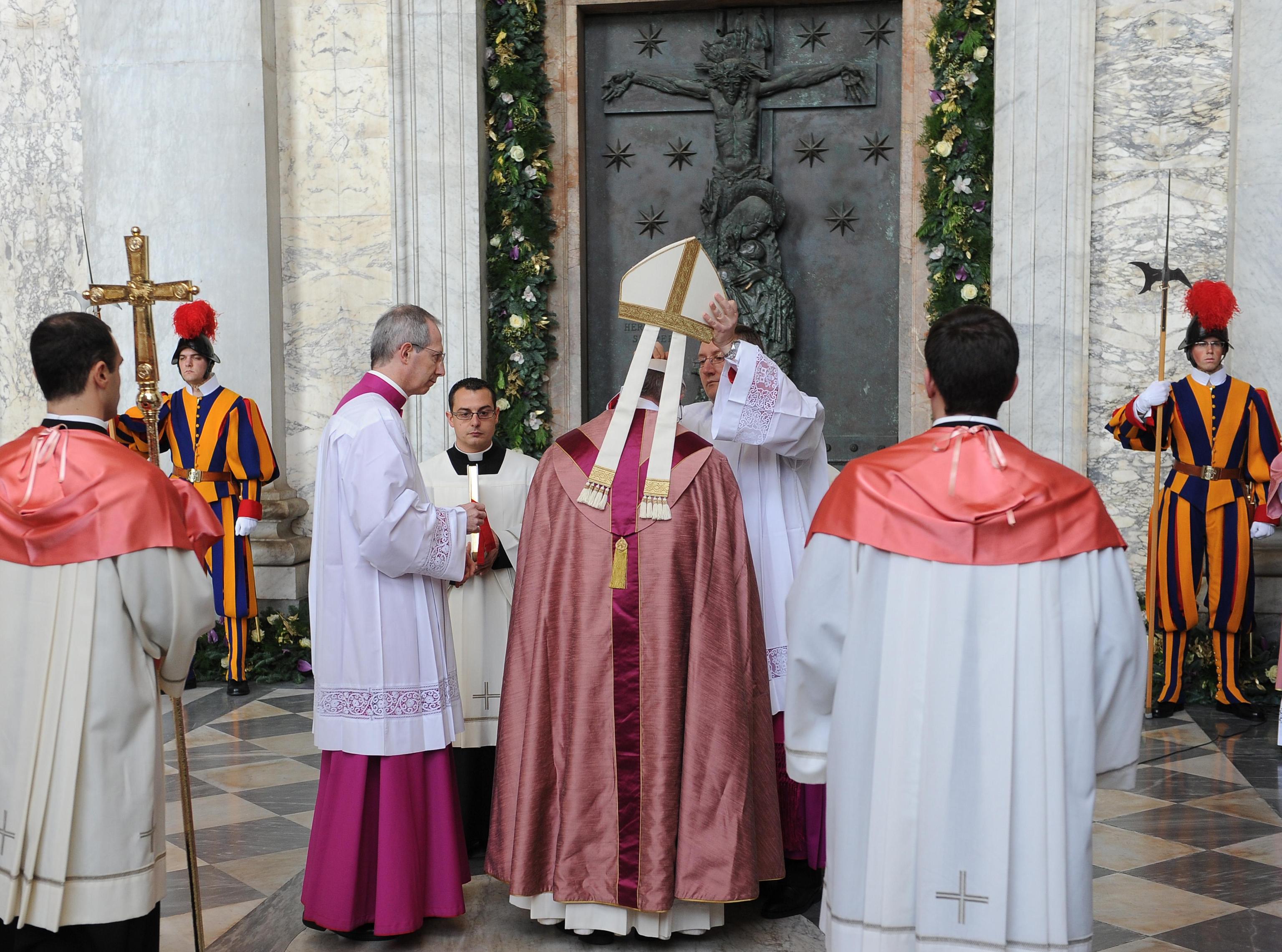 Pope Francis opens the Holy Door of St John Basilica