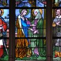 Vitrail de la Visitation, Saint-Jacques de Liège (Belgique)