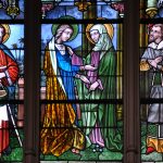 Vitrail de la Visitation, Saint-Jacques de Liège (Belgique)