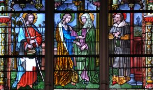Vitrail de la Visitation, Saint-Jacques de Liège (Belgique)