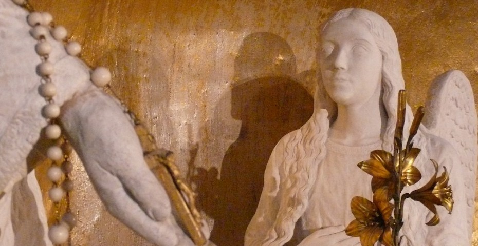 Statues de Marie et de l'archange Gabriel @ L'Ile-Bouchard