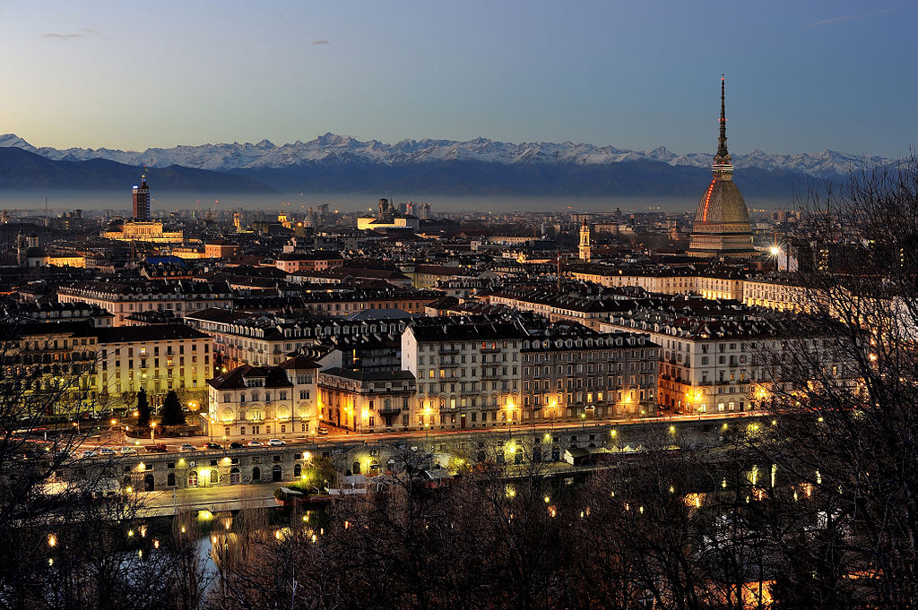 City of Turin by night