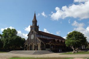 Kontum's French-built Catholic Wooden Cathedral