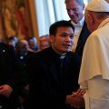 Pope Francis receives the Priests of the Sacred Heart of Jesus