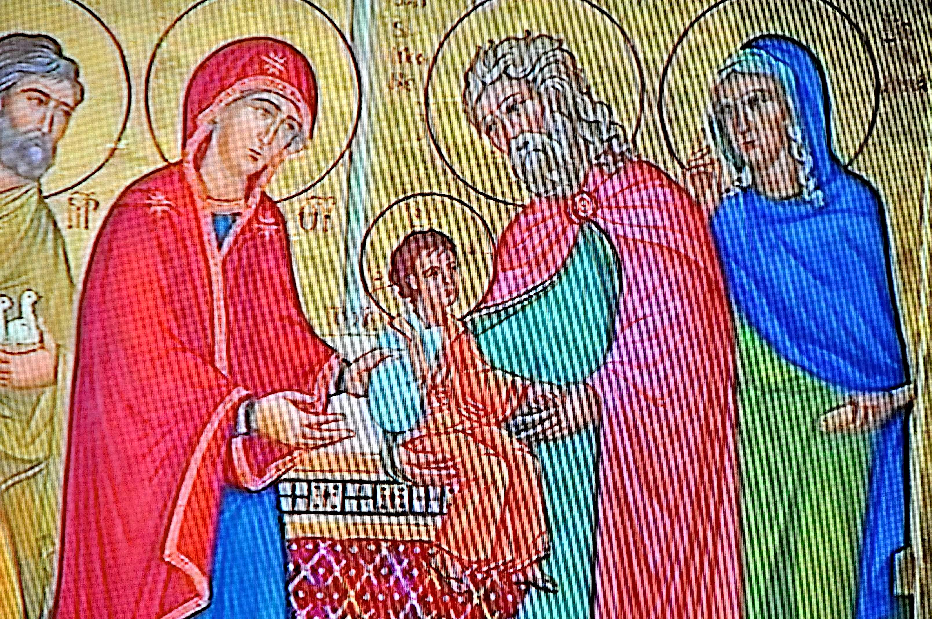 Icone of Holy Family during the vigilia of pray before the Synod of family