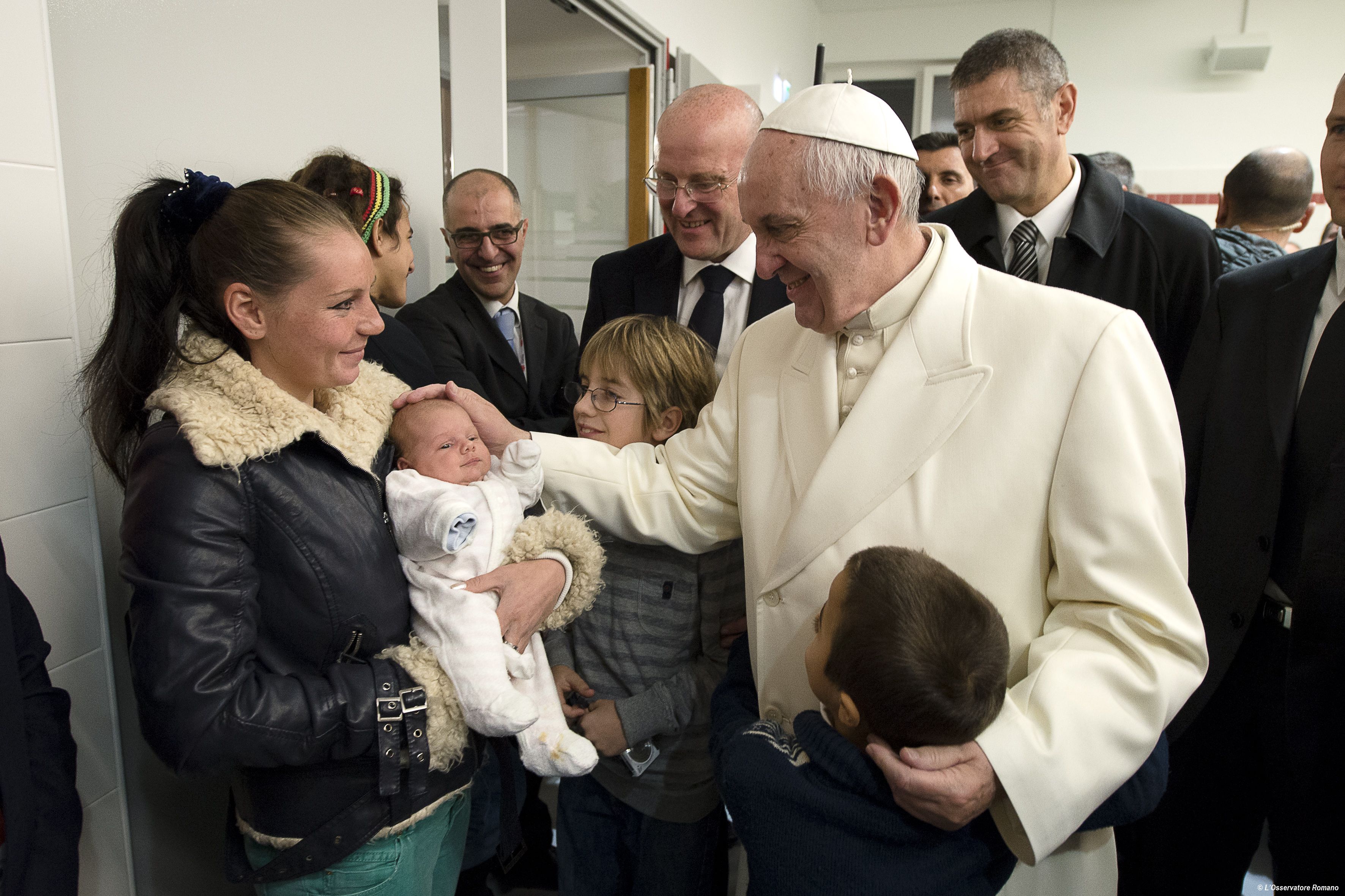 Opening of the Holy Door at a new shelter for homeless in in Rome’s Termini – John Paul II train station