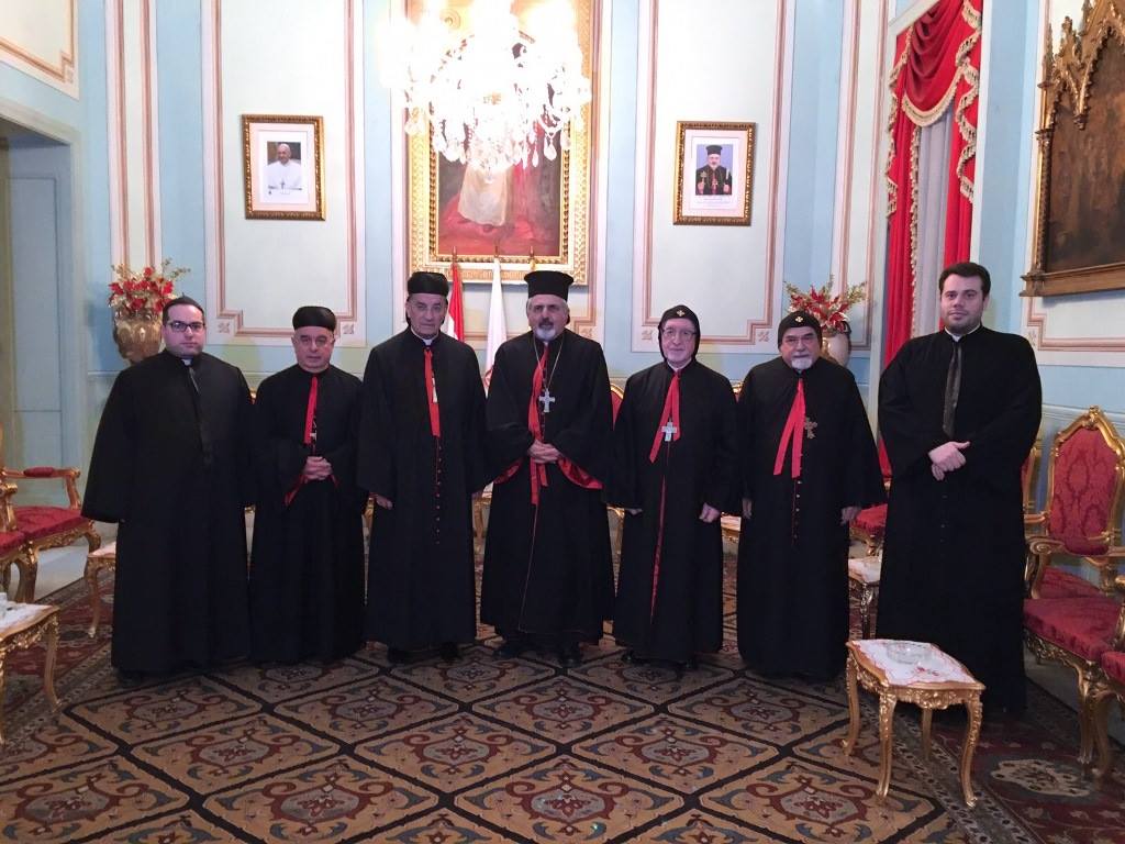Patriarch Ignatius III Younan meets Patriarch Bechara Rahi in Beirut for Christmas greetings