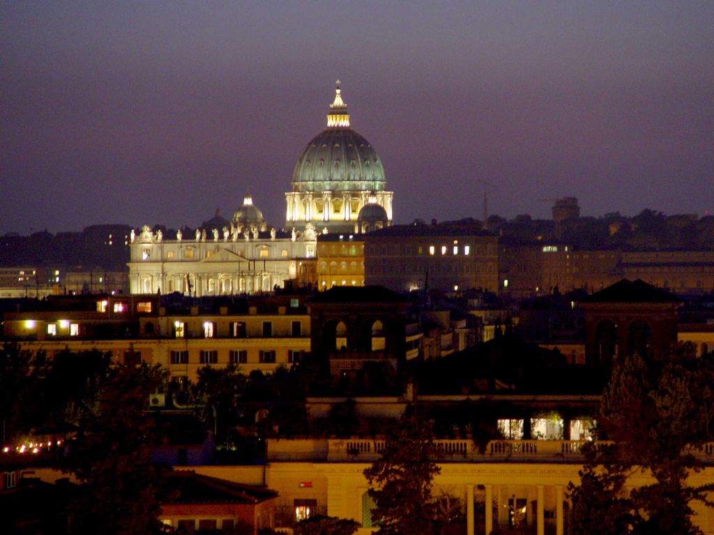 Saint Peter's basilica - view from the Pincio Hill