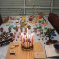 Hanouka jewish feast table