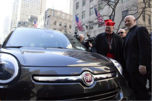 Fiat du pape François, photo du diocèse de New York