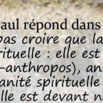Qui est créé le premier? L’Homme spirituel ou matériel?