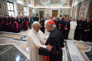 Le pape François remercie le card. Leonardo Sandri, ROACO 16 juin 2016, L'Osservatore Romano