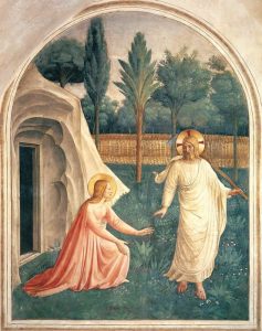 Apparition du Christ ressuscité à Marie-Madeleine, Fra Angelico, @Musée San Marco (Florence, Italie)