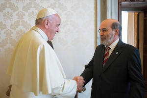 Rencontre du pape et de Graziano Da Silva, 23 juin 2016, courtoisie de FAO.ORG