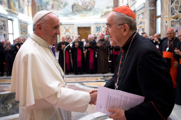 Le pape François et le card. Stanislas Rylko, L'Osservatore Romano