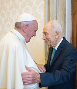 Le président Shimon Peres reçu par le pape François, 20 juin 2016