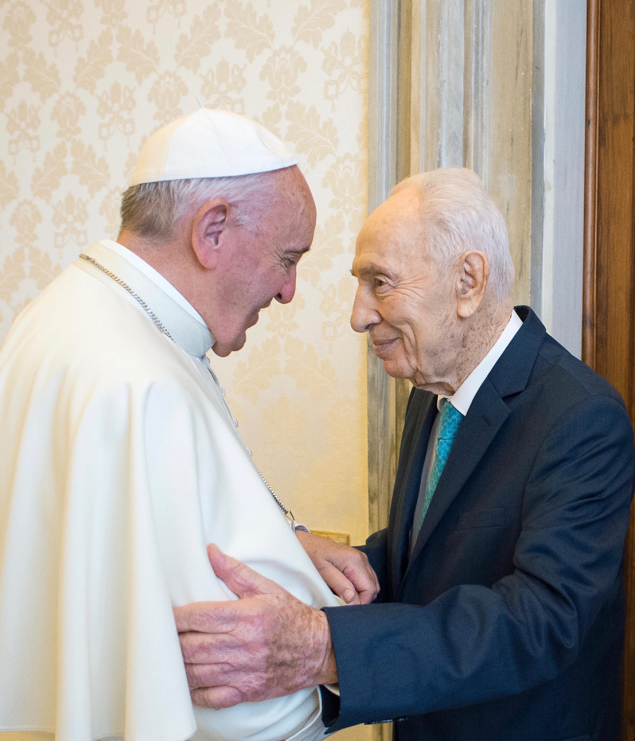 Le président Shimon Peres reçu par le pape François, 20 juin 2016
