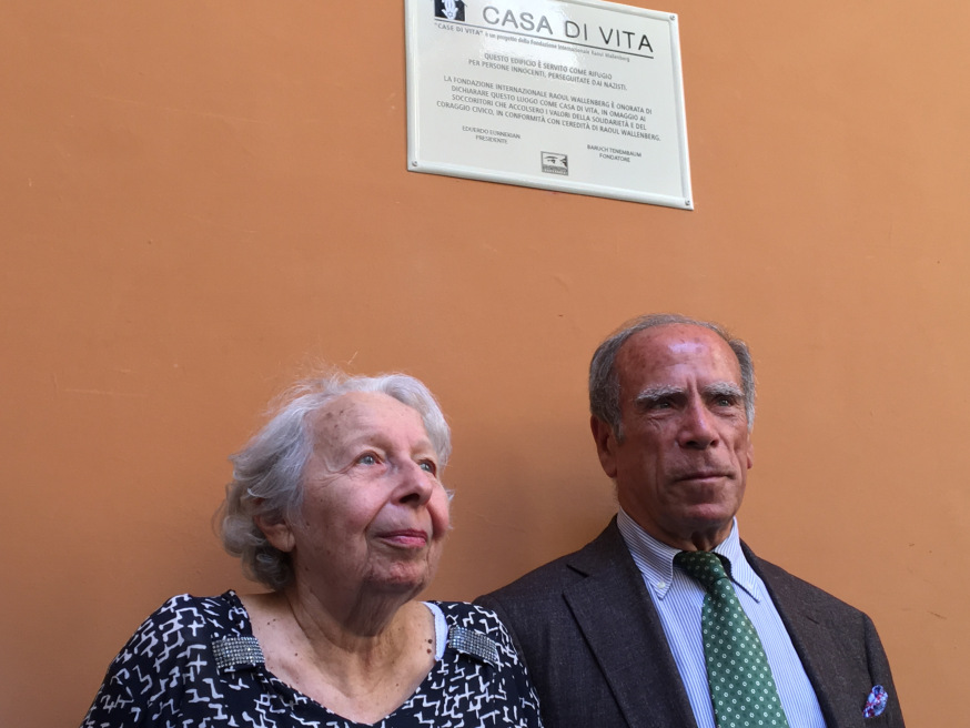 Deux survivants, Luciana Tedesco et Gabriele Sonnino, courtoisie de la Fondation Wallenberg