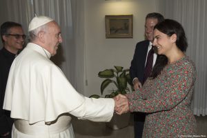 Paloma García Ovejero et Greg Burke © L'Osservatore Romano