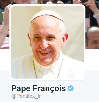 Twitter @Pontifex