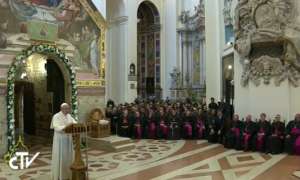 Pape François à la Portioncule d'Assise © CTV