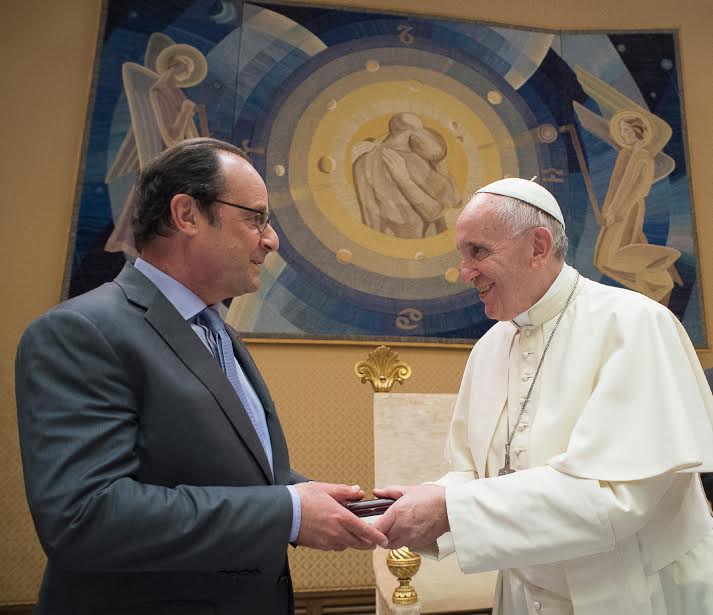 Visite privée du président François Hollande au Vatican (c) L'Osservatore Romano