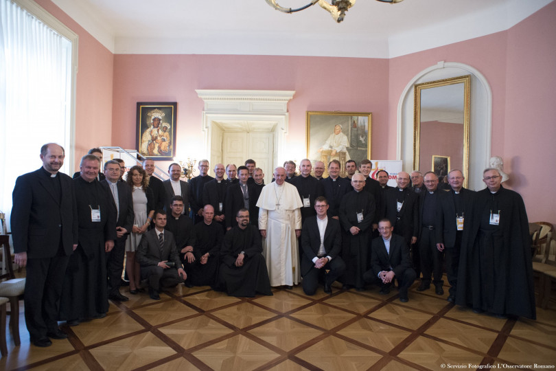 Rencontre avec les jésuites polonais © L'Osservatore Romano