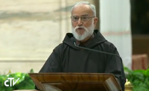 Père Cantalamessa, vêpres pour la Journée de prière pour la création, capture CTV