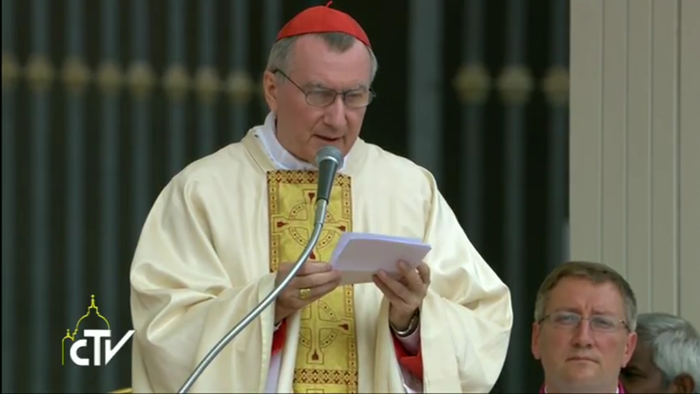 Le card. Parolin préside la messe de la fête de sainte Teresa de Calcutta, capture CTV