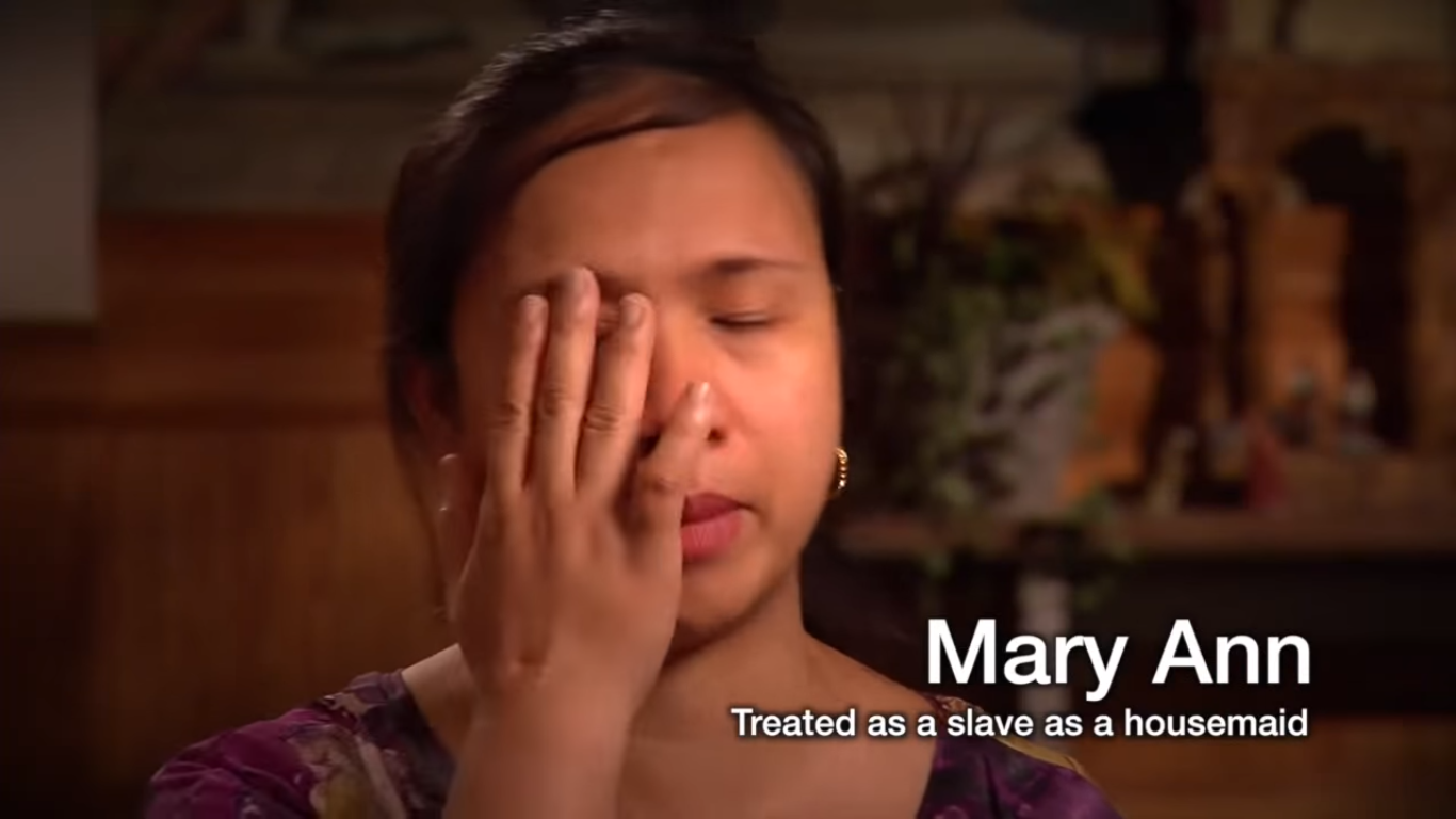 Mary, réduite en esclavage comme domestique © capture, COATNET