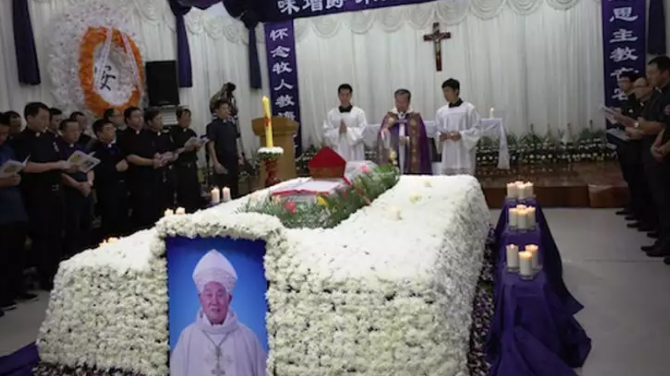 Funérailles de Mgr Zhu, capture EDA