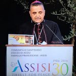 Assise, Dialogue de paix 18 sept. 2016, Mgr Dominique Lebrun, capture