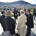 Rencontre privée du pape et du président géorgien © L'Osservatore Romano