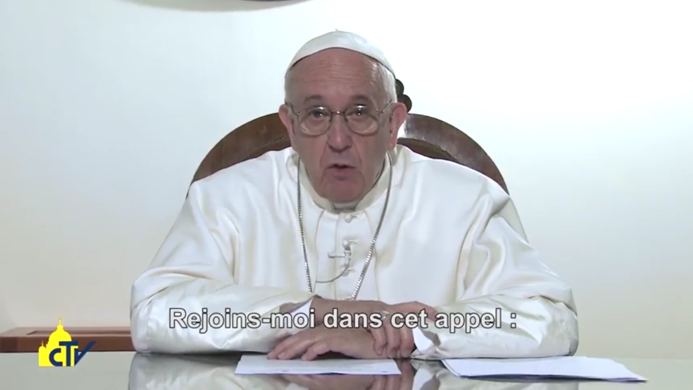 La Vidéo du Pape nov. 2016, capture