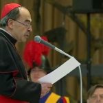 Card. Barbarin, pèlerinage Fratello, capture CTV