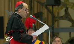 Card. Barbarin, pèlerinage Fratello, capture CTV