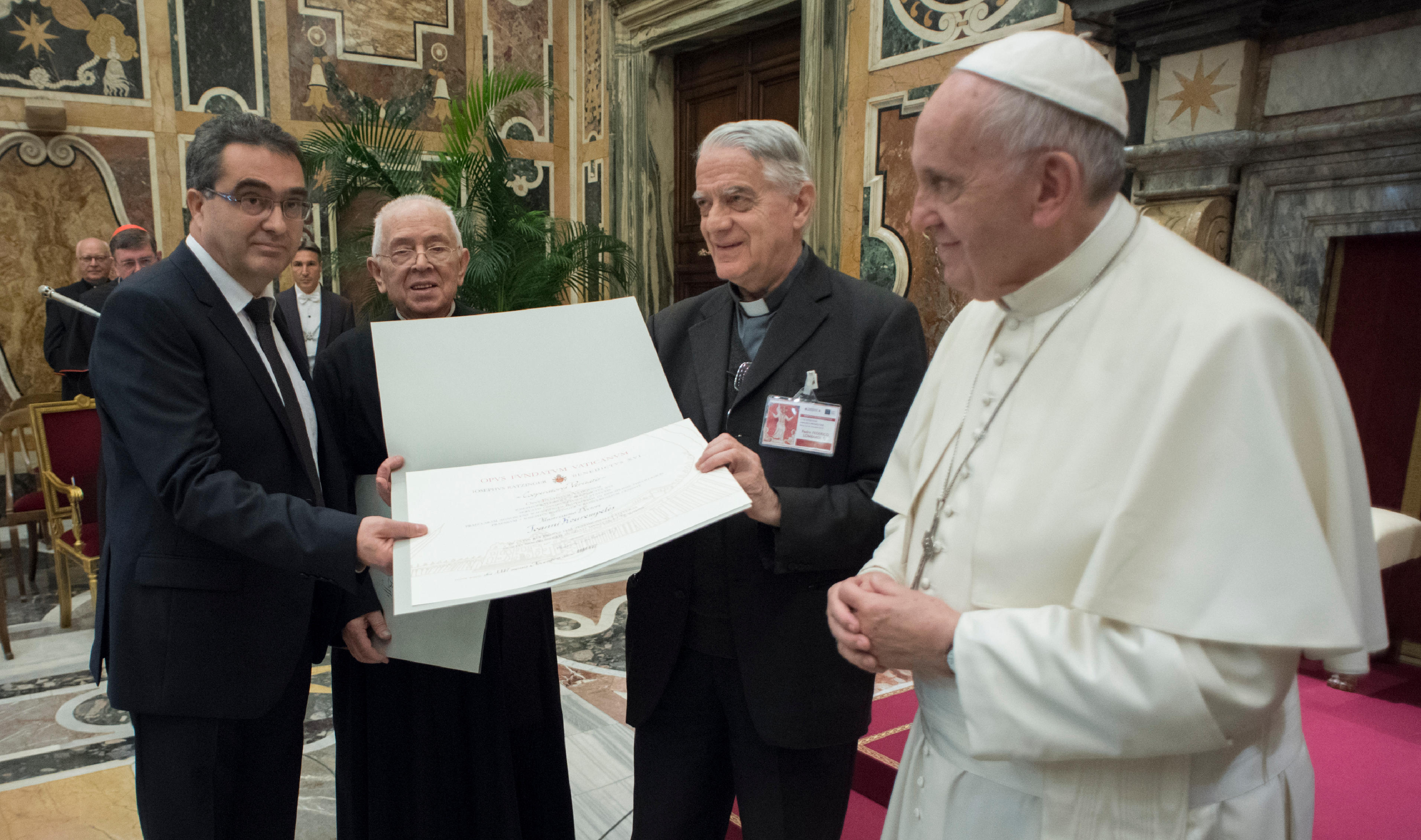 Remise du Prix Ratzinger © L'Osservatore Romano
