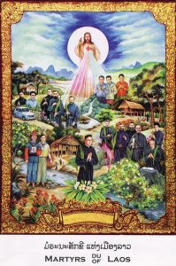 Béatification de 17 martyrs du Laos, 11 décembre 2016 © tableau de Do Manh Binh