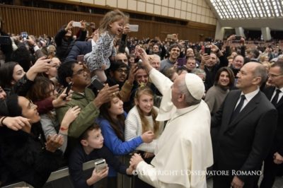 Audience aux employés du Vatican et du Saint-Siège 2016, capture CTV