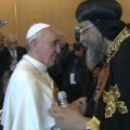 Le pape reçois Tawadros II, 10 mai 2013 , capture CTV